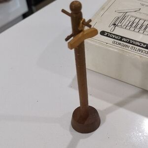 Vintage Doll House -Wooden Miniature Coat Rack